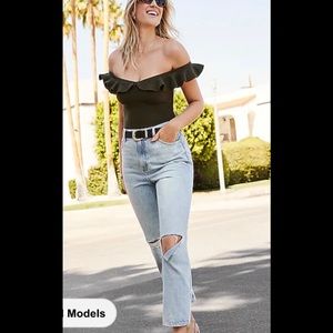 Express jeans size 6 High Waist straight ankle jeans